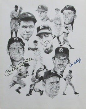 Mickey Mantle/Don Mattingly Yankees Dual-Signed