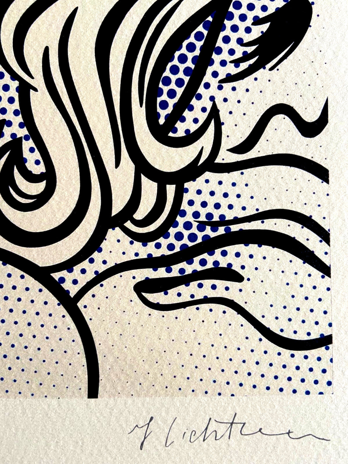 Roy Lichtenstein Lithograph Signed and Numbered with Robert Indiana