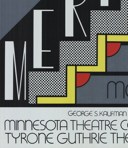 Roy Lichtenstein Merton Of The Movies " Foil Print Pop Art Black &