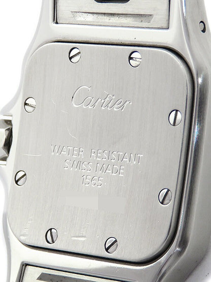 Cartier Santos Galve Sm W20056D6 White Ladies Used Watch #61123