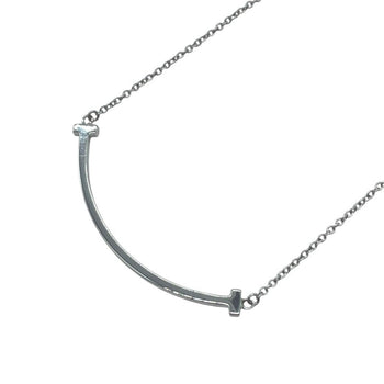 Tiffany & Co. T Smile Small Necklace K18Wg