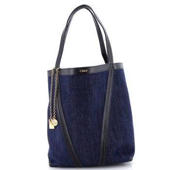 Chloe Spin Tote Denim Medium
