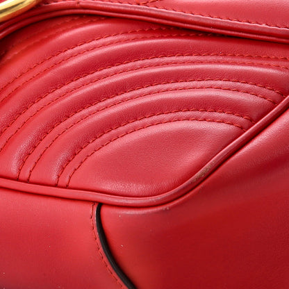 Gucci Gg Marmont Flap Bag Matelasse Leather Medium