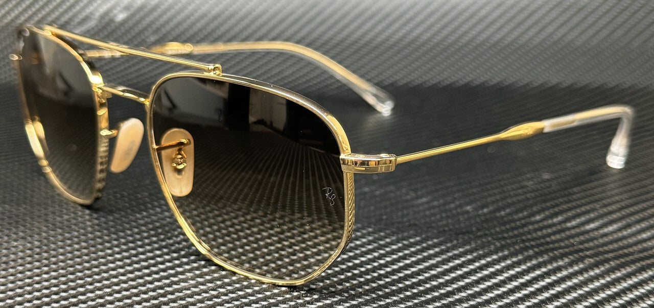 Ray Ban Rb3707 001 51 Gold Brown Gradient Unisex 57 Mm Sunglasses