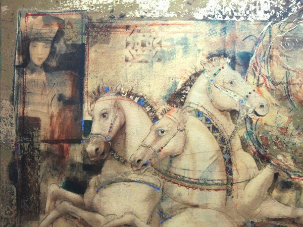 Csaba Markus Carthage Horse Lithograph Print Signed Realism Hungary 252/385