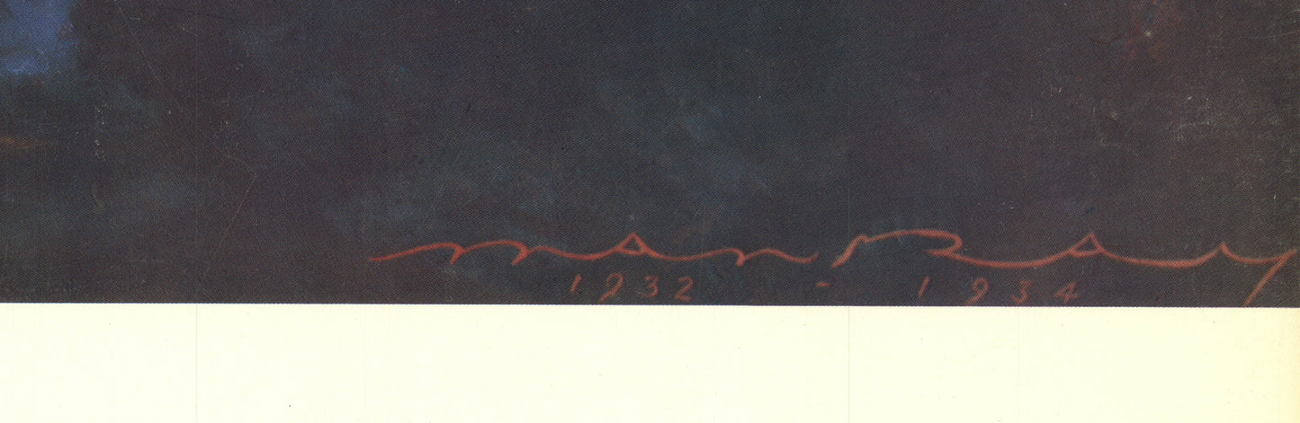 Man Ray Lips " Poster Surrealism Red Gray