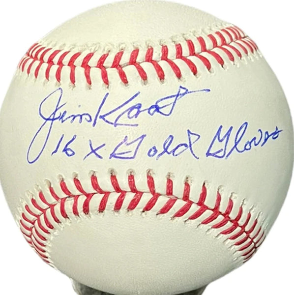 Jim Kaat "16X Gold Glove" Autographed Official Baseball (Jsa)