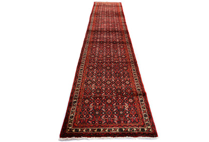 Hand-Knotted Wool Oriental Runner Rug Oversized