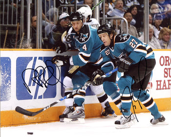 Jeremy Roenick & Rob Blake Autographed 8X10 Photo