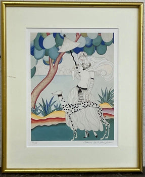 Helen Dryden (Us) Signed Lithograph Ed200 Framed Vogue Fashion Art Deco