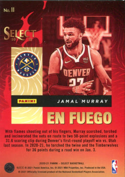 Jamal Murray 2020 Panini Select En Fuego Case Hit
