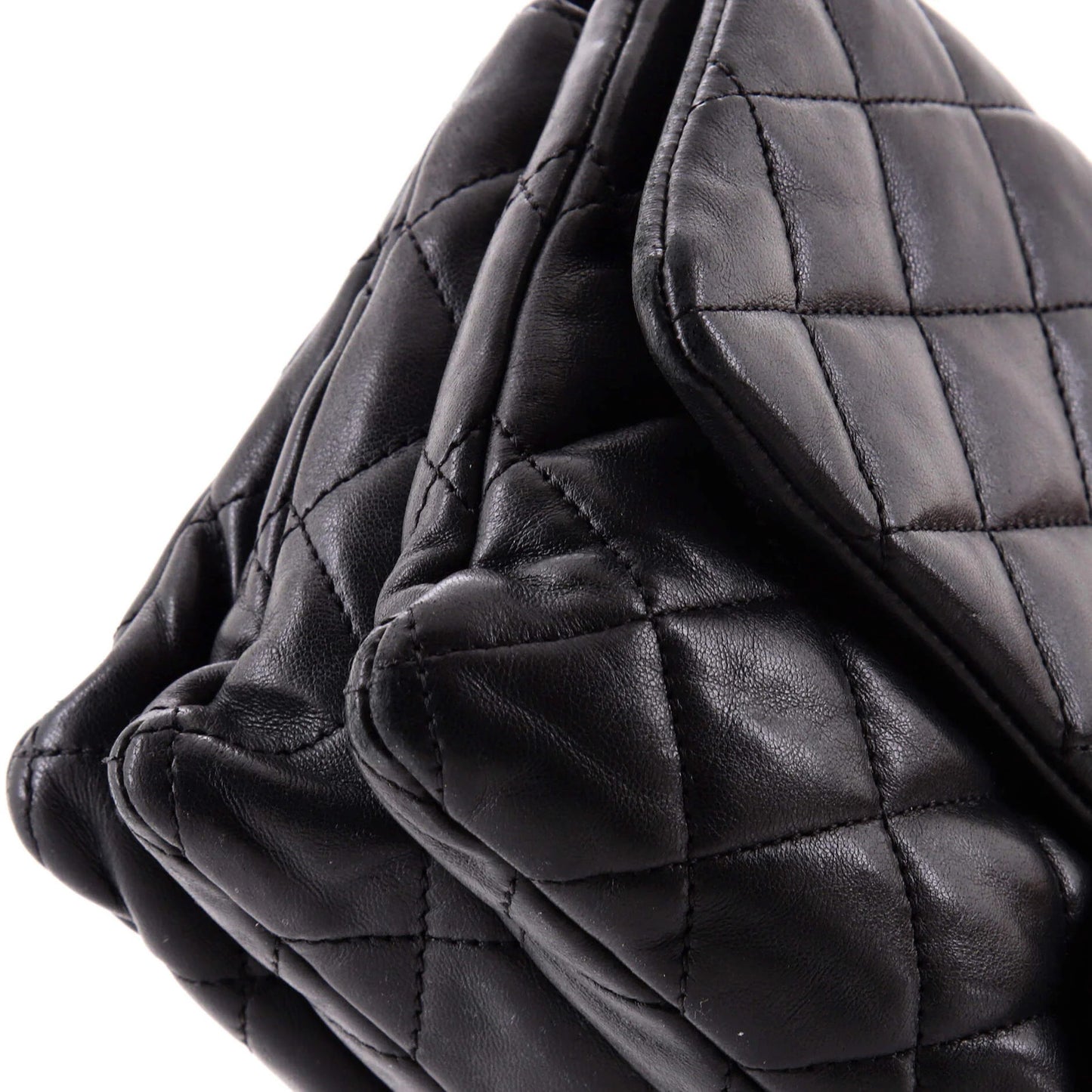 Chanel All Slide Long Flap Bag Quilted Lambskin Medium