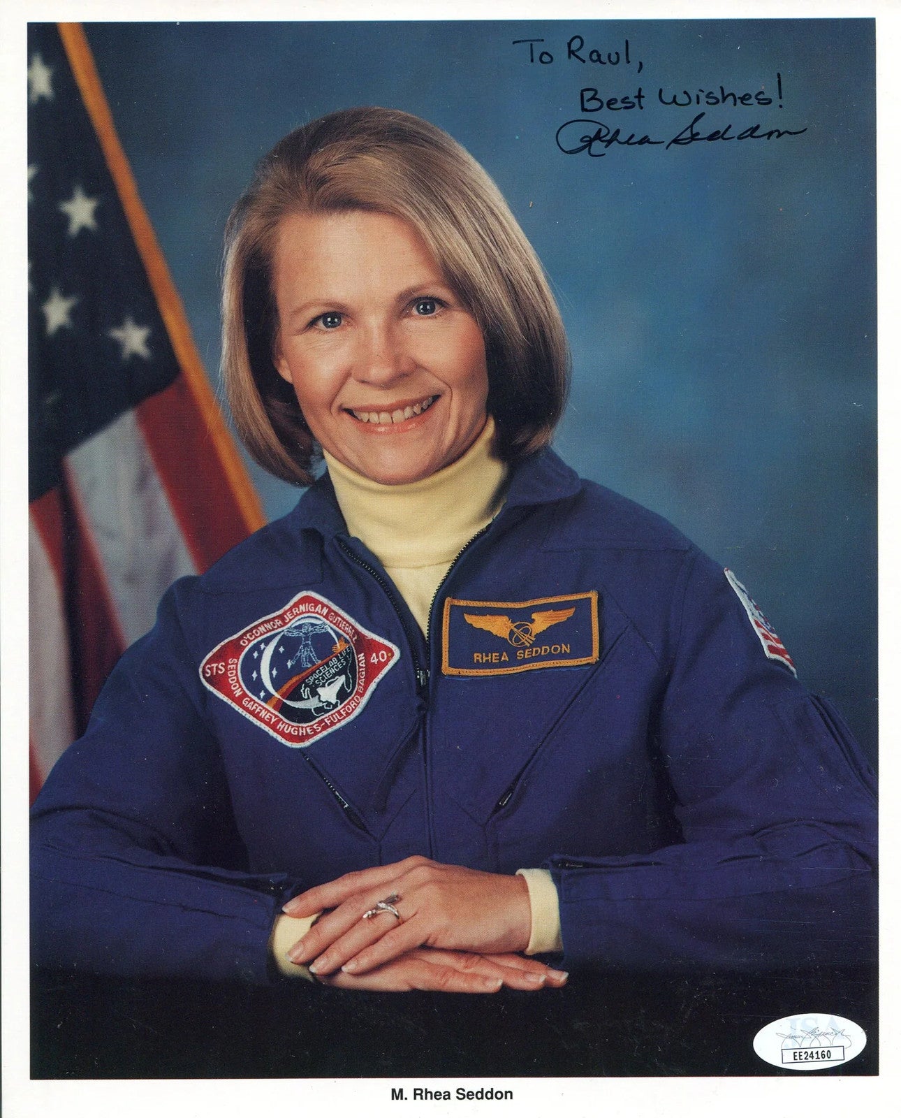 Rhea Seddon Autographed Nasa 8X10 Photo (Jsa)