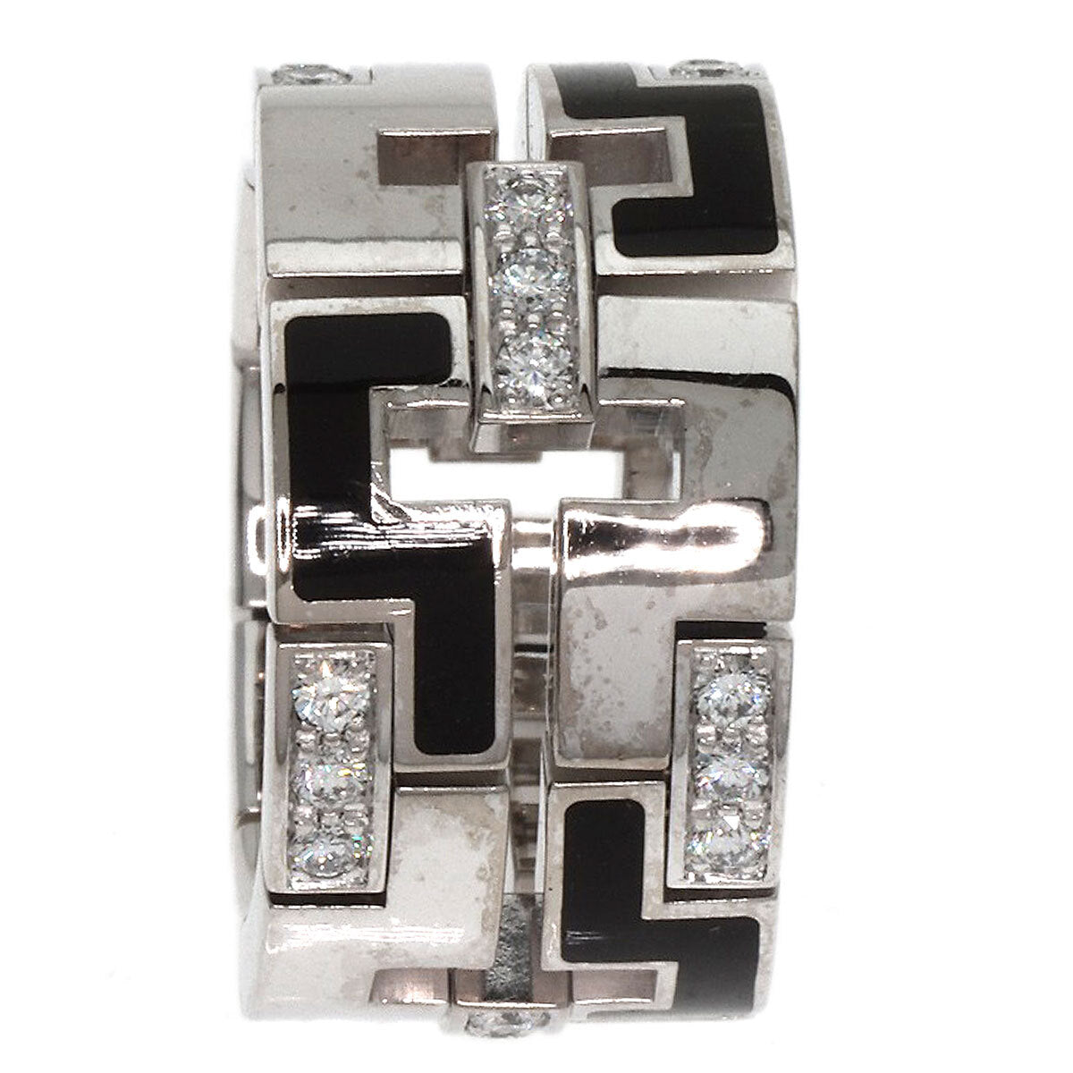 Cartier   Ring Dragon Padlock Diamond Enamel #48