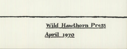 Ian Hamilton Finlay Poem/Print No.14 (Xmas Rose) " Serigraph Contem