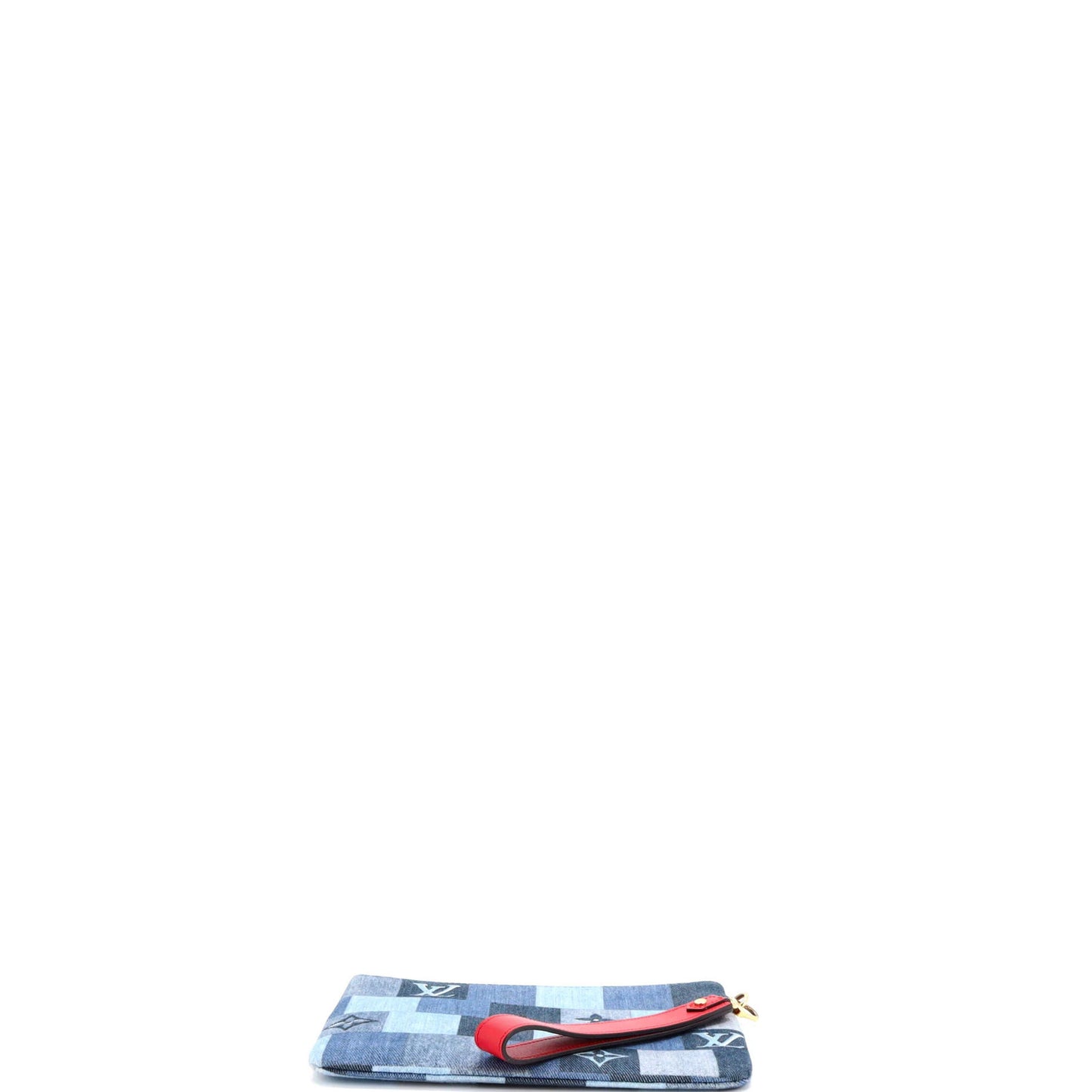 Louis Vuitton City Pouch Damier And Monogram Patchwork Denim