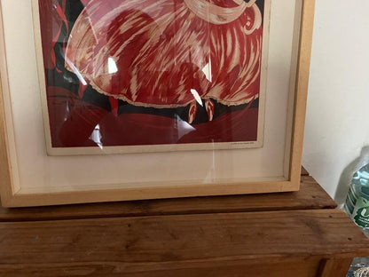 1930S French Champagne Poster  Edouard Besserat Vintage Advertising Art Framed