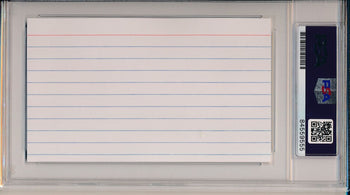 George W. Bush Autographed Cut On 3X5 Index Card