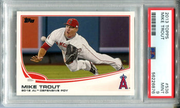 Mike Trout 2013 Topps #536 Psa Mint 9 Card