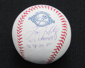 Tino Martinez Signed/Auto Yankees 100Th Oml