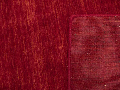 Cherry Red Gabbeh Modern Rug Tribal Square