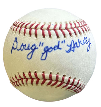 Doug Harvey Autographed Official Major League Baseball (Psa)