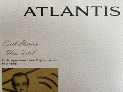 Keith Haring Lithograph From A Painting