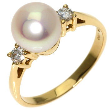 Tiffany&Co. Pearl Pearl Diamond Ring K18 Yellow
