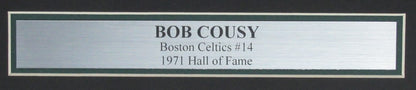 Bob Cousy Hof Autographed 11X14 Photo Boston Celtics Framed Beckett