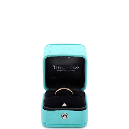 Tiffany & Co. Lock Ring 18K Rose Gold With Diamonds