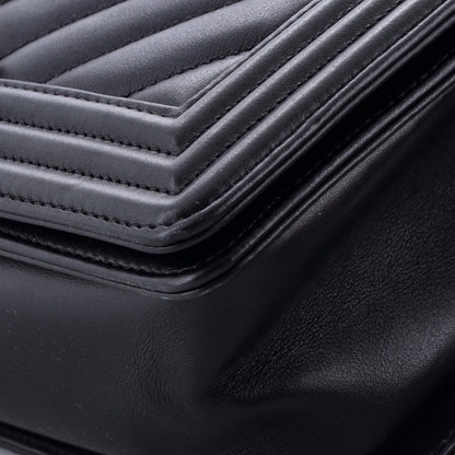 Chanel Boy Flap Bag Chevron Lambskin Old Medium