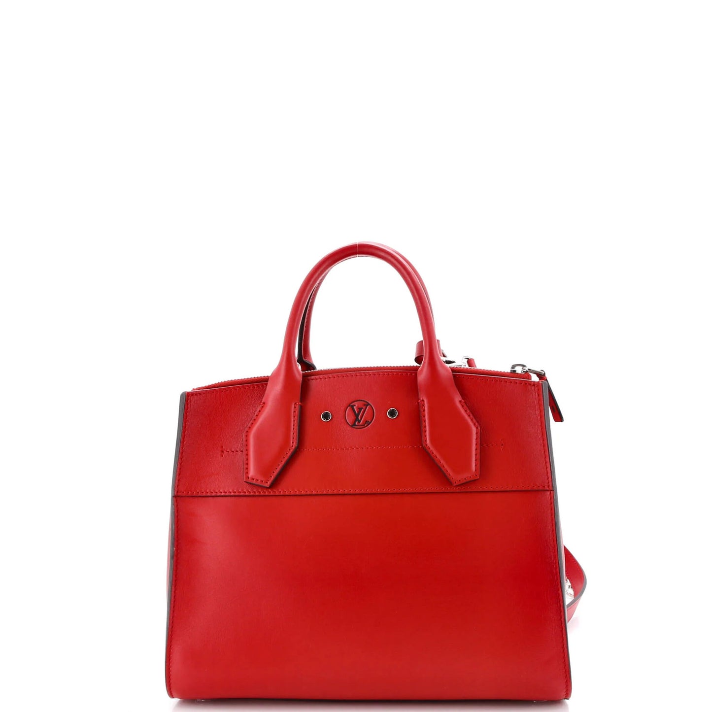 Louis Vuitton City Steamer Handbag Leather Pm