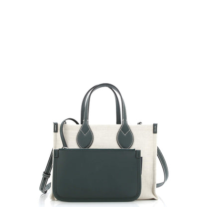 Gucci Logo Shopper Tote Printed Canvas Small