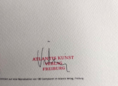 Keith Haring Lithograph Coa Signed Numbered Stamped Certificate