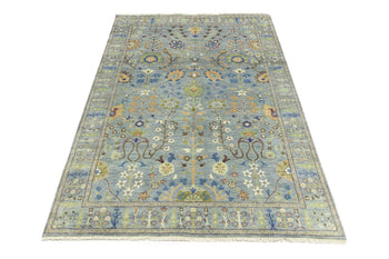 Handmade Tree of Life Oushak Chobi Oriental Rug