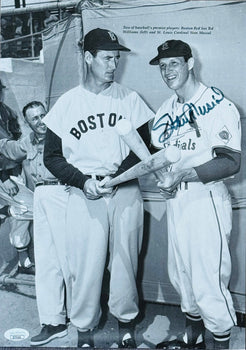 Stan Musial Autographed 10X14 Baseball Magazine Page (Jsa)