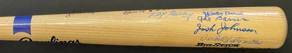 Buck O'Neil Double Duty Radcliffe Autographed Negro League Rawlings Big Stick Ba