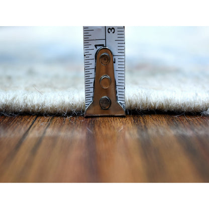 5'10"X9' Taupe Angora Oushak In A Colorful Palette Wool Hand Knotted Rug