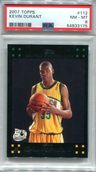 Kevin Durant 2007-08 Topps Black Border #112 Psa