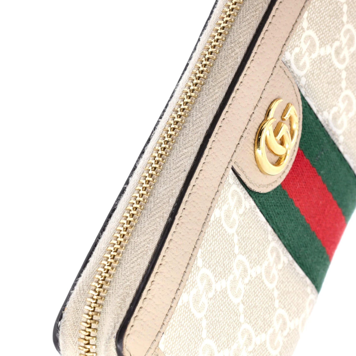 Gucci Ophidia Zip Around Wallet Gg Coated Canvas