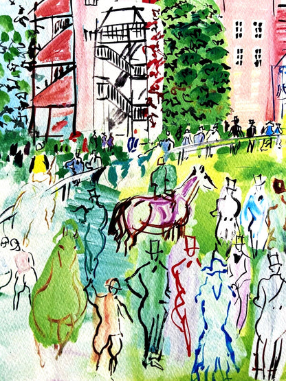 Raoul Dufy Lithograph Coa Museum Numbered By Hand Limited Signed Museum