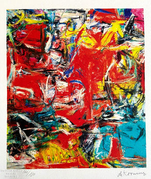 Willem De Kooning Action Painting Coa Signed