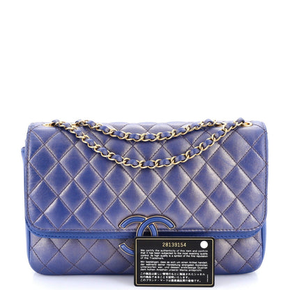 Chanel Cc Chic Double Flap Bag Quilted Lambskin Medium