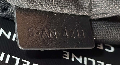 Celine Vertical Cabas Tote All Over Logo Print Leather Small