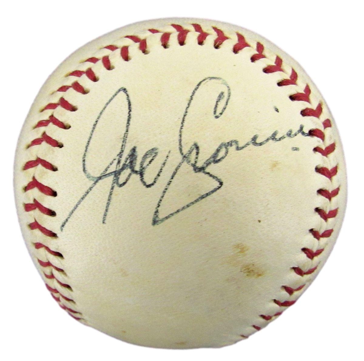 Joe Cronin Hof Signed Wilson Official Size Baseball Boston Red Sox Jsa 191767
