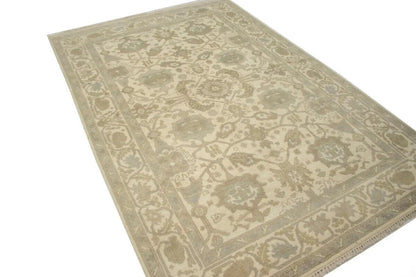 6X9 Ft Handmade Oushak Chobi Oriental Rug Muted