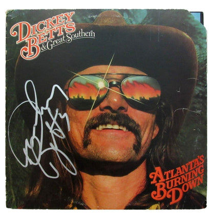 Dickey Betts Signed/Autographed Burning Down Album Allman Brothers Jsa 201221