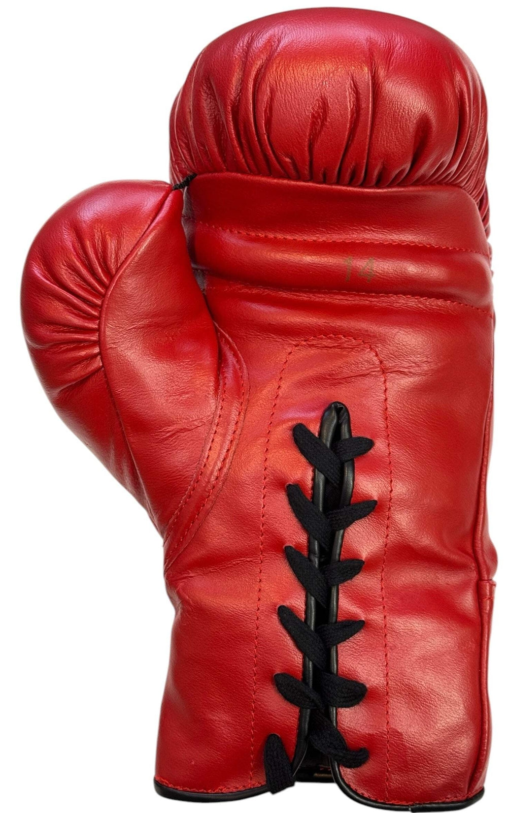 Muhammad Ali Autographed Red Everlast Left Hand Boxing Glove (Jsa)