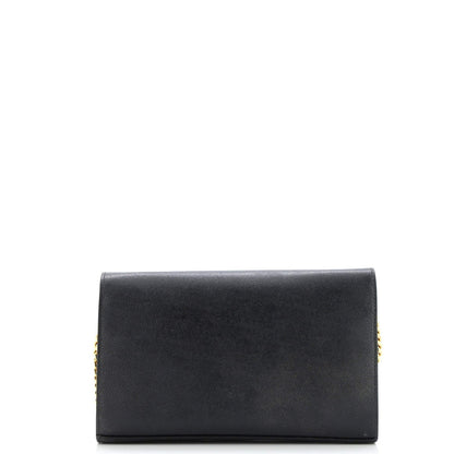 Saint Laurent Classic Monogram Crossbody Bag Grainy Leather Large