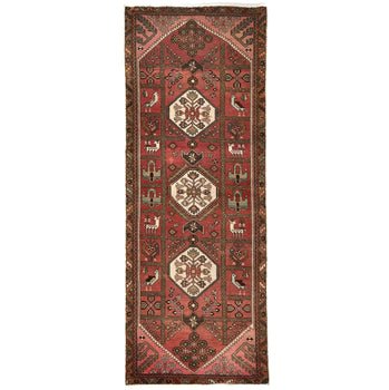 Semi-Antique Vintage Oriental Runner Rug